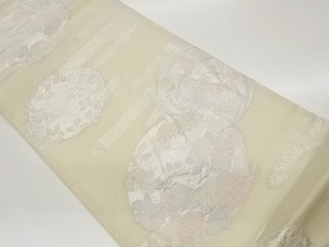 JAPANESE KIMONO / FUKURO OBI FOR SUMMER / AUTUMNAL PLANT 